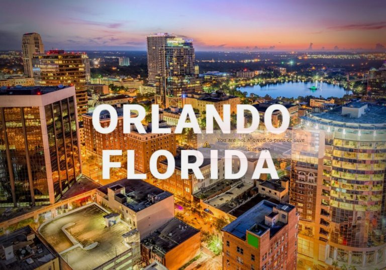 Orlando v Americkém státě Florida